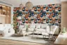 Contemporary Geometric Semicircle Pattern Wallpaper 6