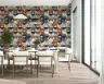 Contemporary Geometric Semicircle Pattern Wallpaper 7
