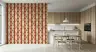 Terracotta Retro Geometric Ovals Pattern Wallpaper 5