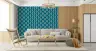 Teal Wave Pattern Wallpaper 7