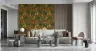 Mid-Century Abstract Woodland Motif Wallpaper 8