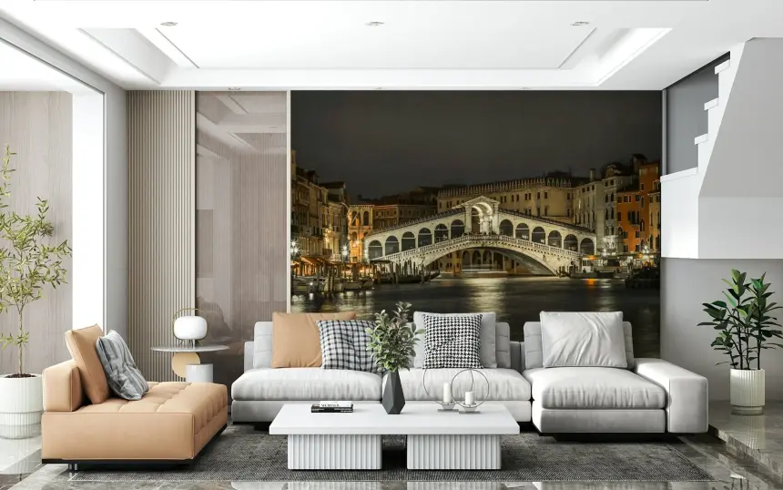 Rialto's Night Wall Mural