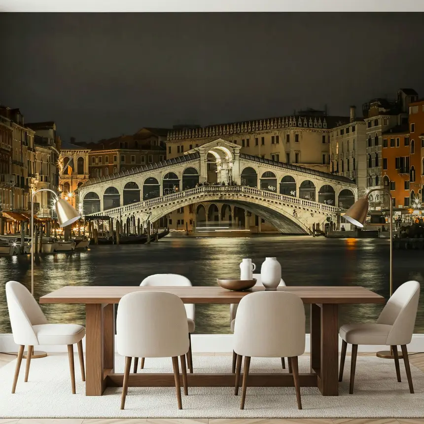 Rialto's Night Wall Mural