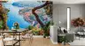 Mediterranean Coastal Town Scenic Wall Mural 6