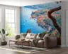 Mediterranean Coastal Town Scenic Wall Mural 8