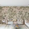 Blush Pink Botanical Garden Birds Wallpaper 7