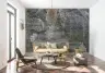 Authentic Dark Grey Rocky Surface Texture Wall Mural 6