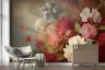 Vintage Painterly Rose Garden Floral Wall Mural 7