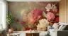 Vintage Painterly Rose Garden Floral Wall Mural 6