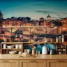 Twilight Rome Bridge and Basilica Wall Mural 7