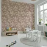 Dusty Rose Geometric Pinwheel Pattern Wallpaper 6
