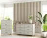 Classic Striped Wallpaper with Floral Dado Border 6