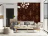 Opulent Ruby Art Deco Geometric Wallpaper 8