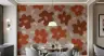 Abstract Terracotta Floral Brushstroke Wall Mural 7