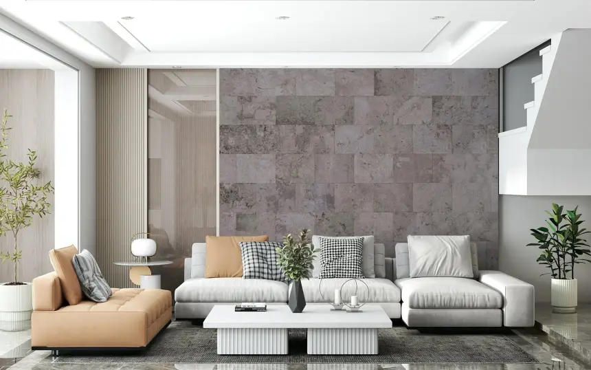 Rustic Block Wall Mural -2306178