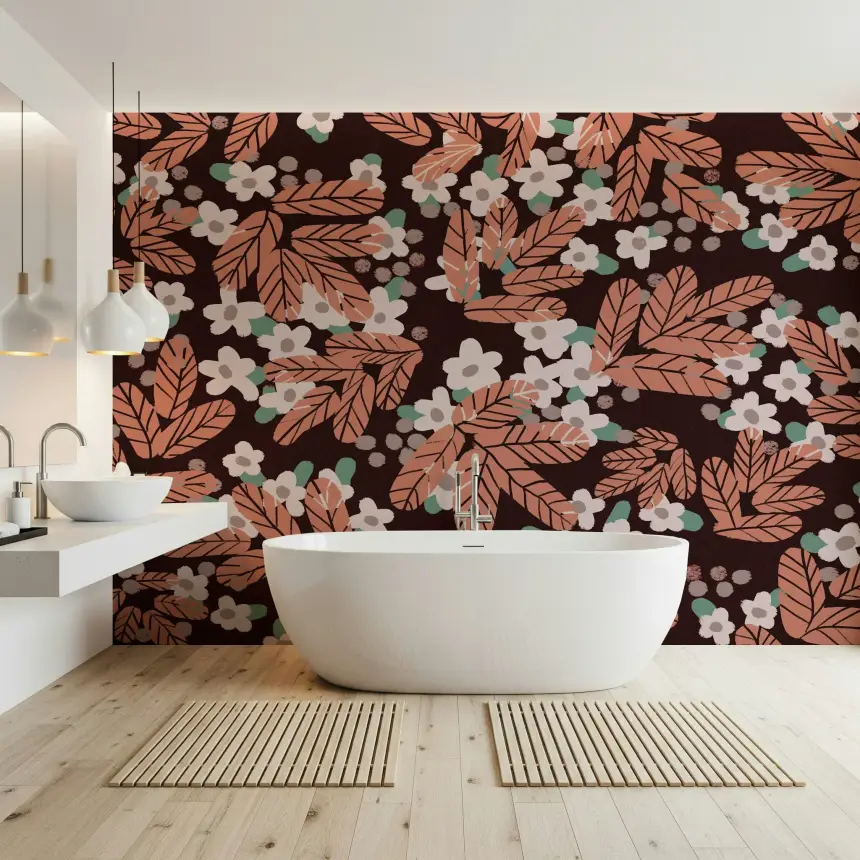 Rustic Daisy Field Wall Mural -2370643
