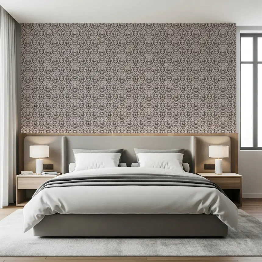 Rustic Damask Wallpaper