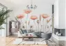 Watercolor Poppy & Dandelion Botanical Wall Mural 8