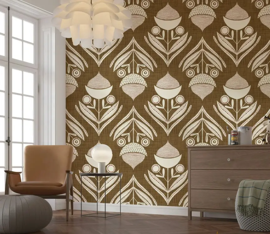 Rustic Floral Wallpaper -3017122