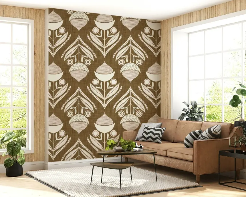 Rustic Floral Wallpaper -3017122