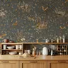 Vintage Forest Animals and Oak Tree Wall Mural 6