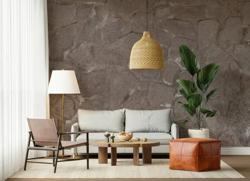 Rustic Stone Wall Mural -2306199