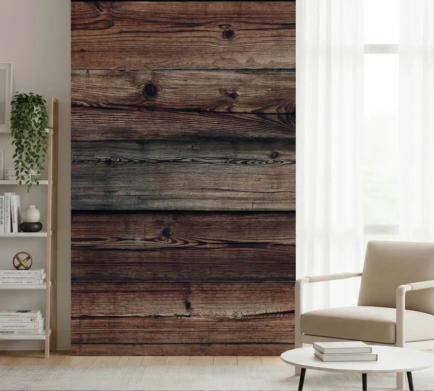 Rustic Timber Wall Mural -2226405