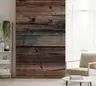Rustic Dark Wood Plank Effect Wall Mural 7