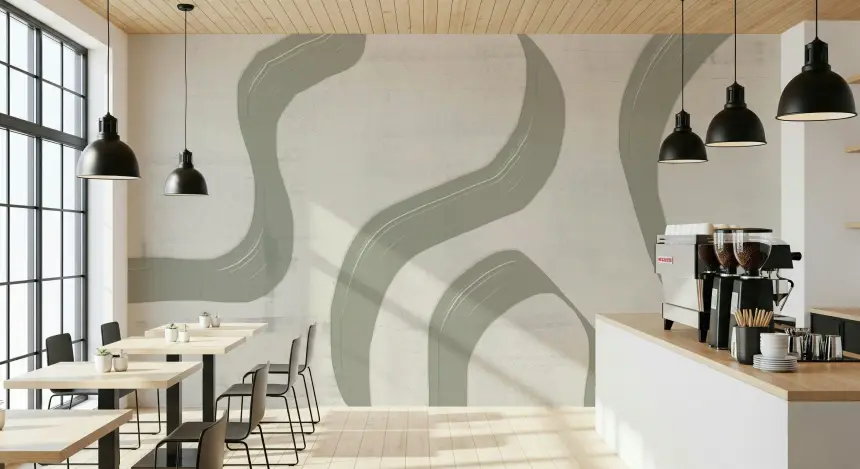 Sage Strokes Wall Mural -2861695