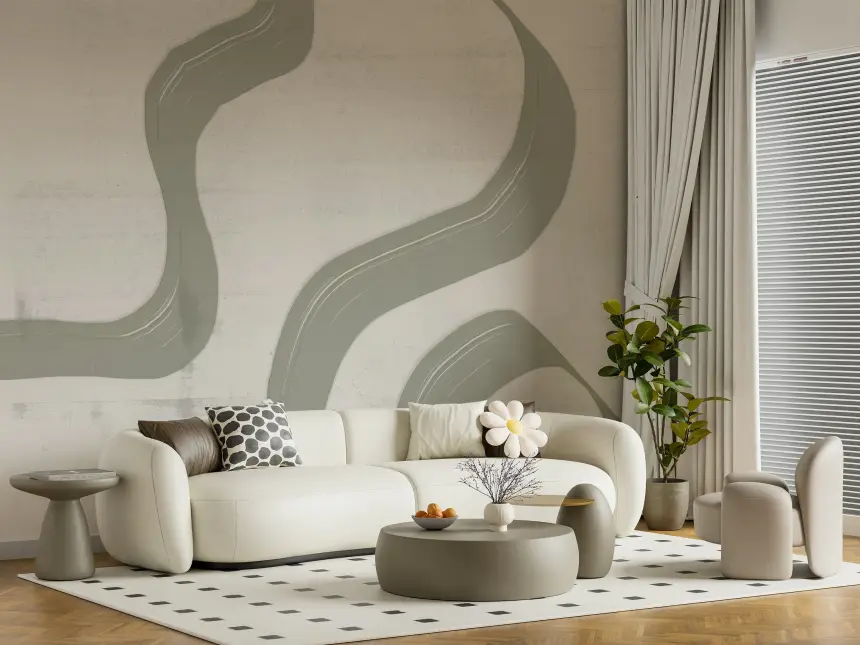 Sage Strokes Wall Mural -2861695