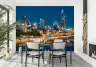 Vibrant City Skyline Night Wall Mural 6