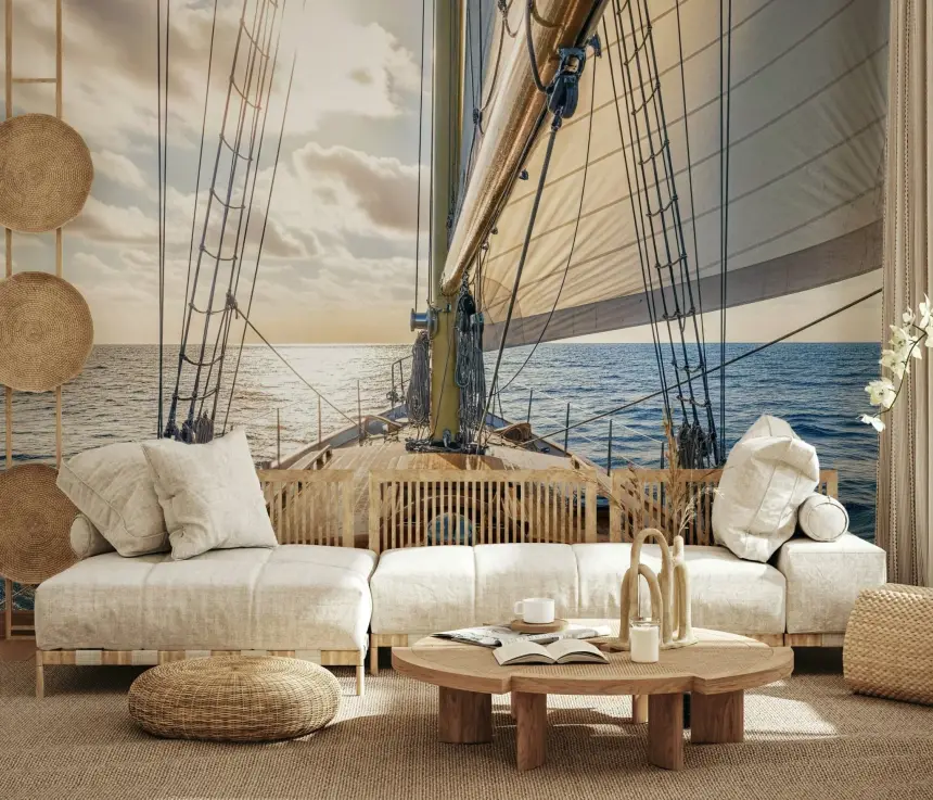 Sailing Away Wall Mural