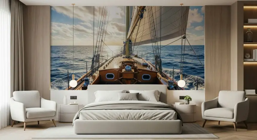 Sailing Away Wall Mural