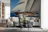 Vintage Wooden Sailboat Sea Journey Wall Mural 7