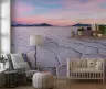 Expansive Pink Sunset Salt Flats Wall Mural 6