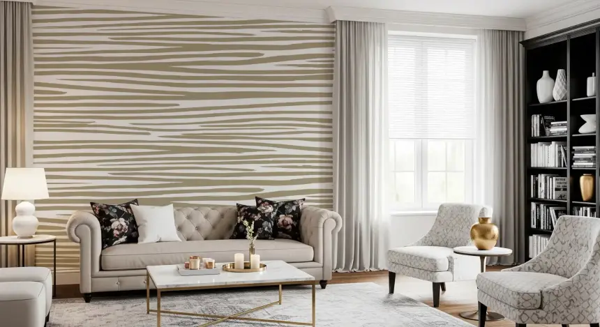 Sand Stripe Flow Wall Mural