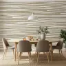 Organic Wavy Stripe Pattern Wall Mural 6