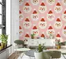 Cheerful Santa Faces Pattern Wallpaper 7