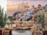 Santorini Sunset Coastal Village Wall Mural 8