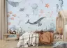 Whimsical Sea Creatures Nursery Wall Mural 6