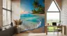 Idyllic Turquoise Water Palm Beach Mural 7