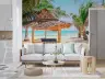 Tropical Beach Gazebo Wall Mural 8