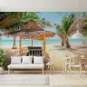 Tropical Beach Gazebo Wall Mural 6