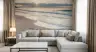 Serene Golden Hour Coastal Sunset Wall Mural 8