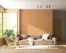 Vibrant Retro Geometric Semi-Circle Wall Mural 6