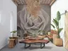 Elegant Sepia Rose Petal Wall Mural 8
