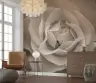Elegant Sepia Rose Petal Wall Mural 7