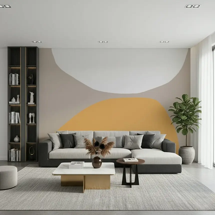 Contrasting Arcs Wall Mural - 2333637