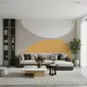 Contemporary Abstract Curves Wall Mural 7