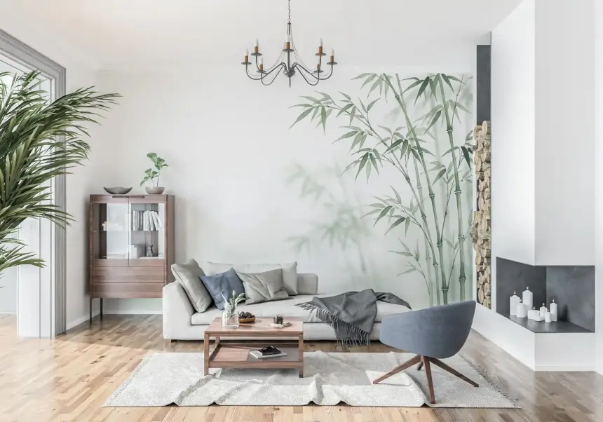 Serene Bamboo Murals Wall Mural